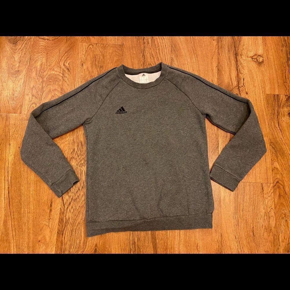 Adidas dark grey crewneck sweatshirt